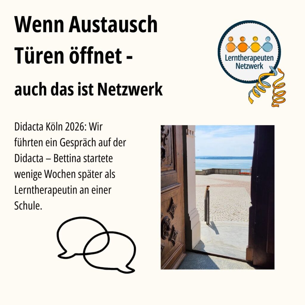 Wenn Austausch Türen öffnet durch unseren Lerntherapeuten Austausch online